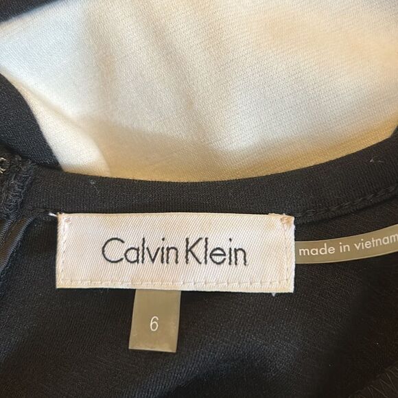 Calvin Klein sleeveless black white dress Size 6 - Picture 9 of 10